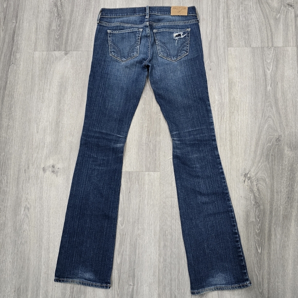 Hollister Dark Blue Flare Jeans - Picture 3 of 8
